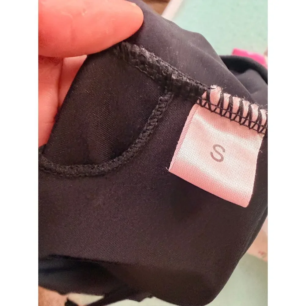 3 for $9 Swim blousy halter tap tank swim euc S iunbranded black